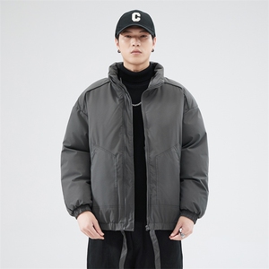 现货冬季美式休闲加厚雪山外套夹克立领纯色三防户外工装棉服图片