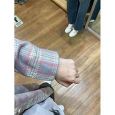 美式复古纯棉灰粉色格子衬衫女单穿叠穿宽松衬衣外套情侣春夏上衣，男装衬衫，星座506A