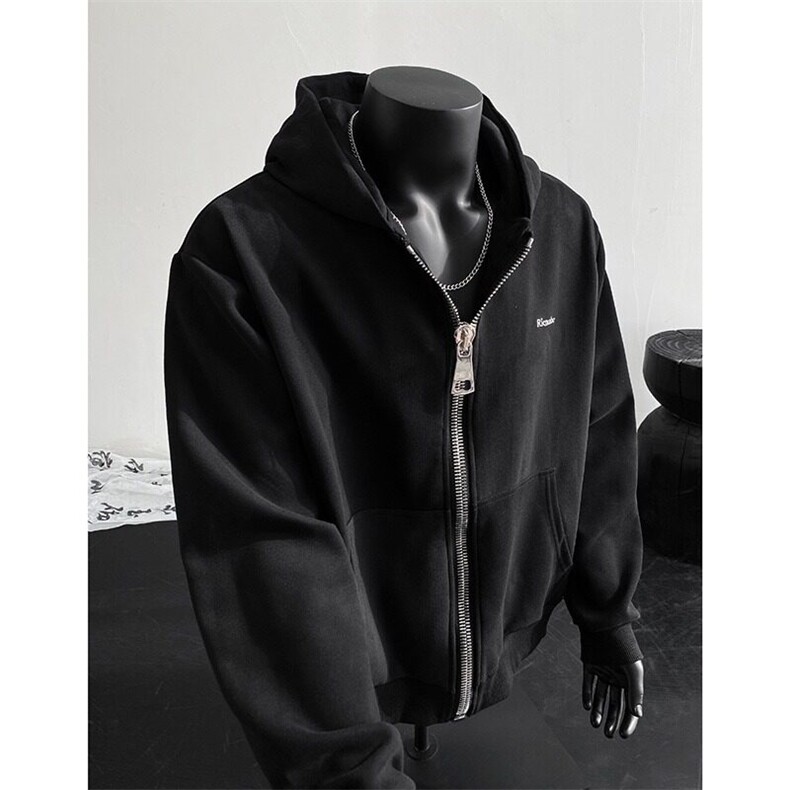 高质量卫衣男士韩版潮流宽松连帽拉链帅2026春季ins外套WB405-P67，男装卫衣，星座412-2