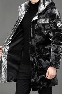 2024新款加厚帅气韩版过膝保暖迷彩外套潮牌羽绒服男中长款图片