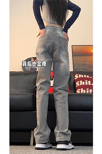 现货S-3XL加大码纯色直筒弹力牛仔裤 310A-2 BK309 P55 控78图片