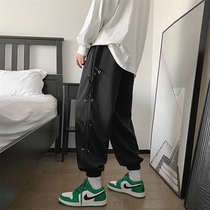 休闲裤男hiphop宽松束脚卫裤KT12P32图片