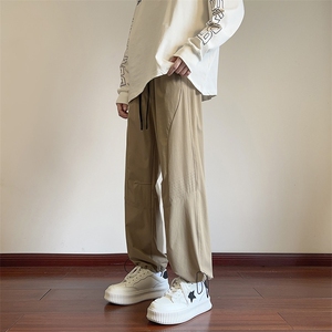 港风休闲裤宽松运动裤拖地裤束脚裤男KP812 P45图片