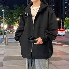 秋季新款二开宽松夹克男纯色冲锋衣外套DSA157B-JK7835-特P70，男装夹克，电商A157B