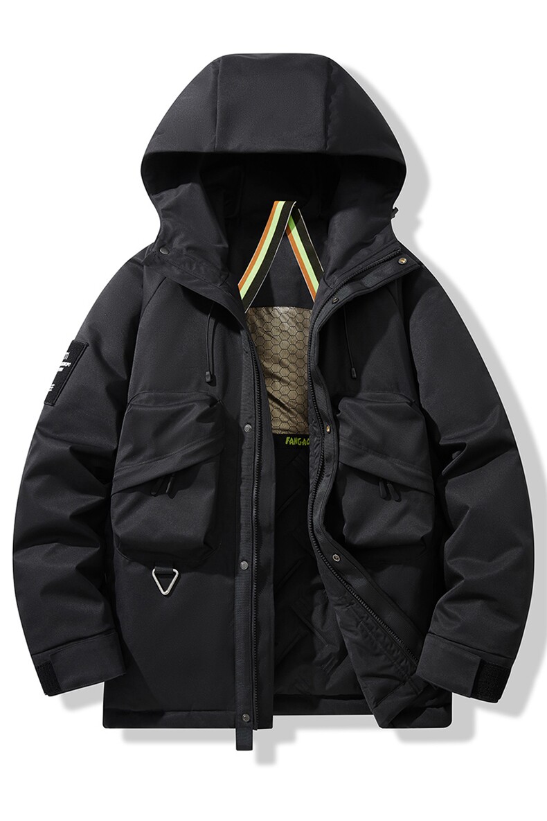 冬季工装棉衣外套美式加棉加厚冲峰衣连帽男款XZ109-1-M353-P110,男装棉衣,星座109-1
