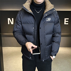 L-4XL冬季新款连帽短款拼色棉衣男Y9915-P175，男装棉衣，电商B321-1
