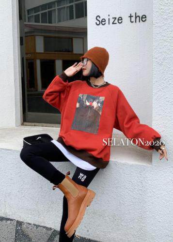 加绒加厚拼欧版卫衣，女装卫衣/绒衫，雪蘭桐