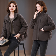 时尚百搭短款棉服女显瘦保暖冬季外套气质高领设计舒适柔软面料，女装棉衣/棉服，韩派