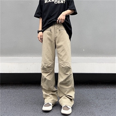 工装裤男休闲运动百搭多口袋弹力宽松裤K0216-P50，男装休闲裤，星座308B-1