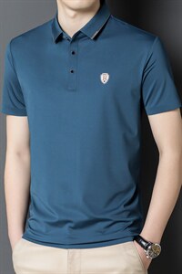 POLO衫男士短袖t恤翻领2023夏季新款潮牌休闲商务男装上衣图片