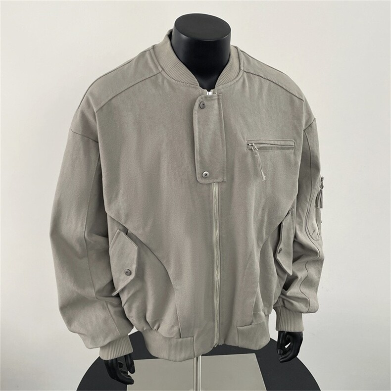 春秋季美式复古工装飞行员夹克男短款外套潮牌棒球服2072P95,男装夹克,星座410-2