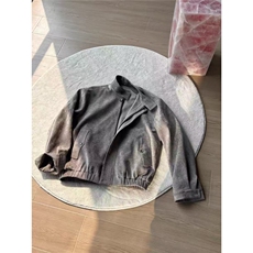 美式铜氨触感树纹肌理千鸟格内里哈灵顿夹克外套男HH6025P100，男装夹克，星座1013-5