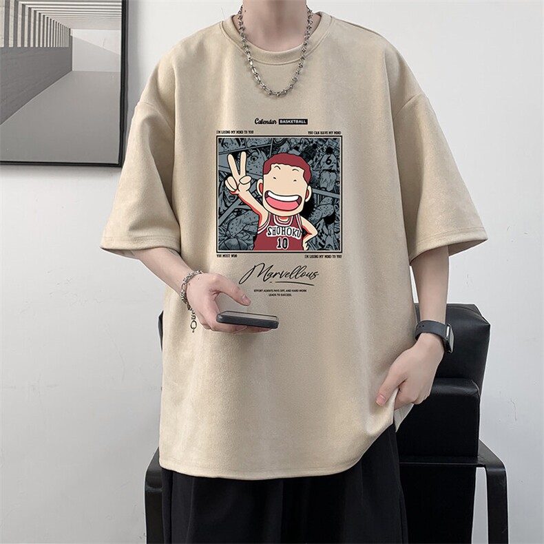 麂皮绒短袖t恤男大码半袖男JD82392-P25,男装T恤,电商A040