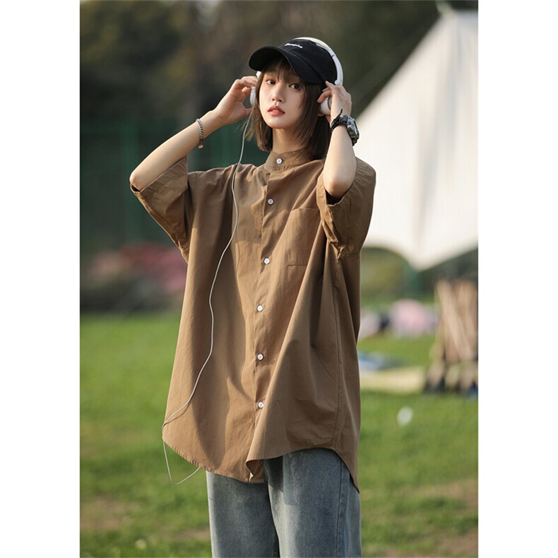 纯棉团队工作服衬衫定制团建服短袖班服diy来图定做衣服印字Logo，女装衬衫，星座710