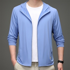 D2111夏季男士户外防晒衣皮肤衣长袖休闲连帽外套超薄防晒服P72，男装夹克，电商B360