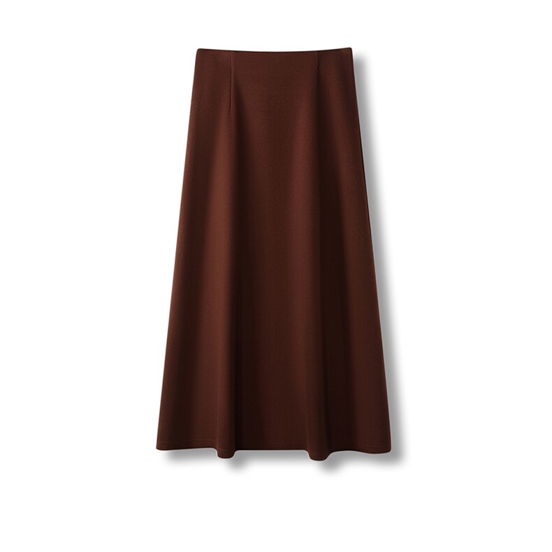 2025年秋季显瘦A字羊毛半身裙，女装半身裙，致织羊绒