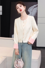 2025春秋季新中式g风复古外套女春新款宽松百搭短款g风外套，女装短外套，沁沁公主