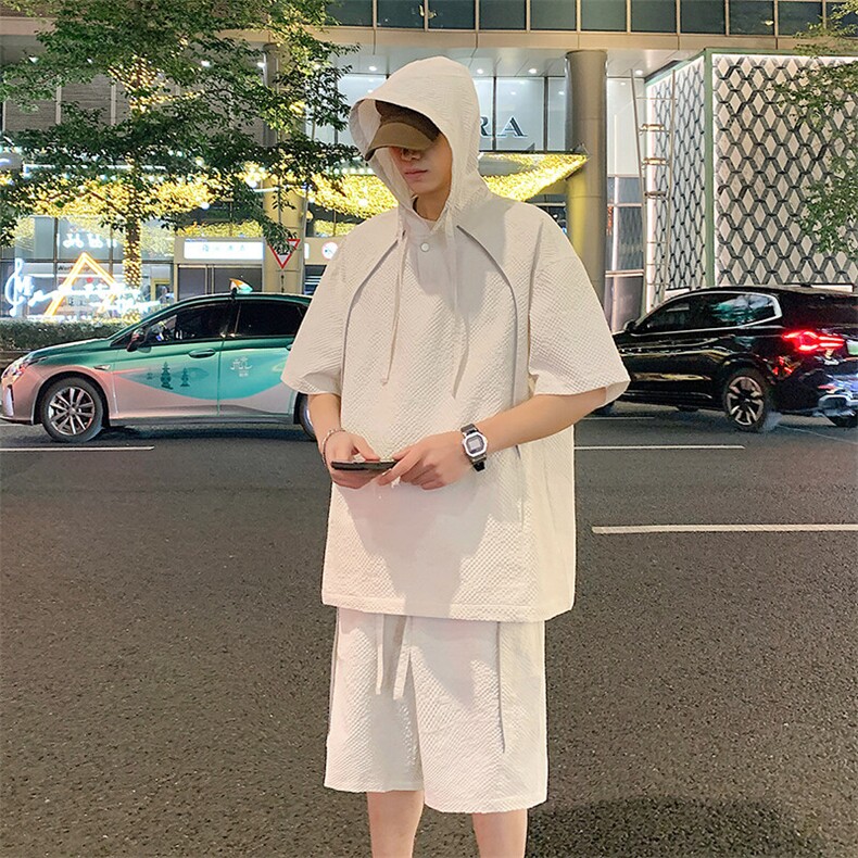 新款休闲短袖套装图片