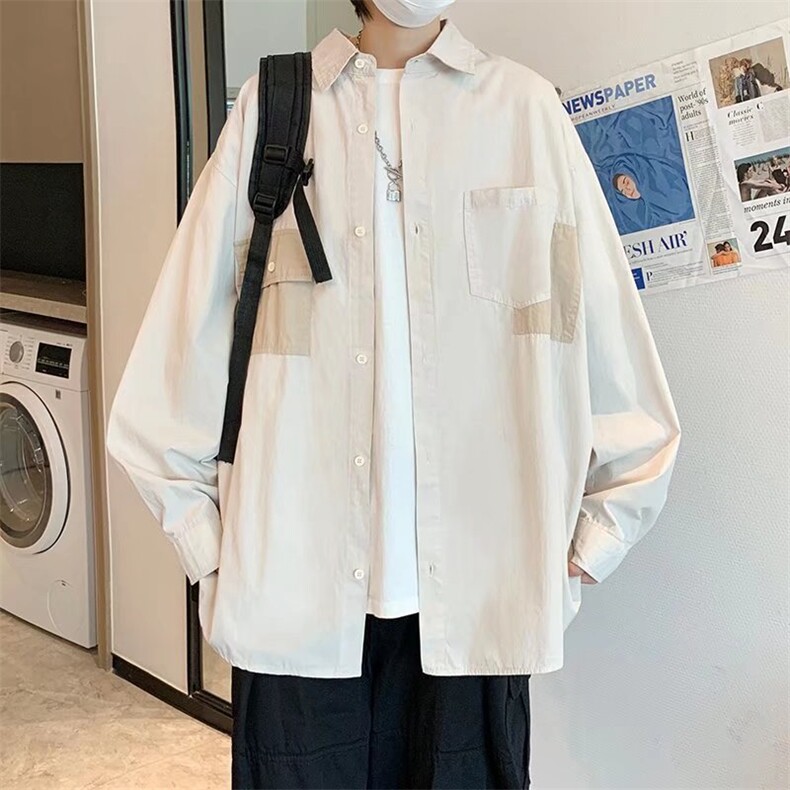 长袖衬衫男港风潮流C16P34,男装衬衫,星座1116-2