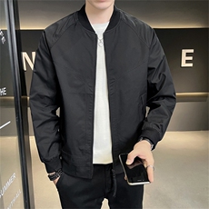 2025新款春秋季夹克外套男士棒球领衣服潮流新品男装上衣2215-P70，男装夹克，电商A225