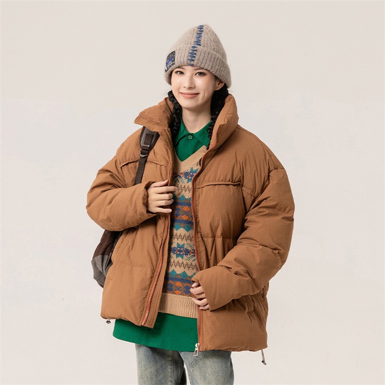 新标90白鸭绒简约休闲立领外套纯色加厚羽绒服ESY0212-P210,男装羽绒服,电商B306