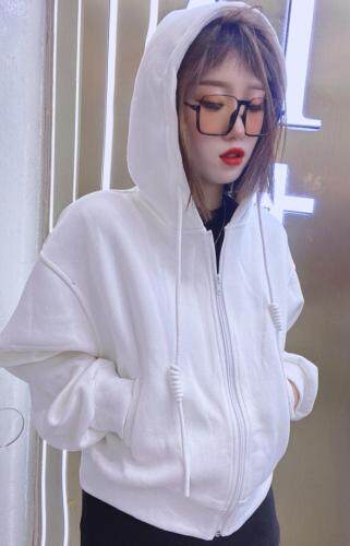 糖果色卫衣帽衫外套，女装卫衣/绒衫，DD+(4F)