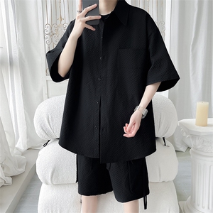 港风Cityboy工装短袖衬衫套装DC2191上衣30-DK8533裤子30【特价】图片
