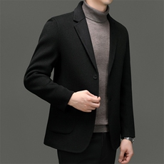 M6801-78钱塘2020-3商务休闲冬季厚款百搭中年男士西服外套P270，男装西服，钱塘207-3