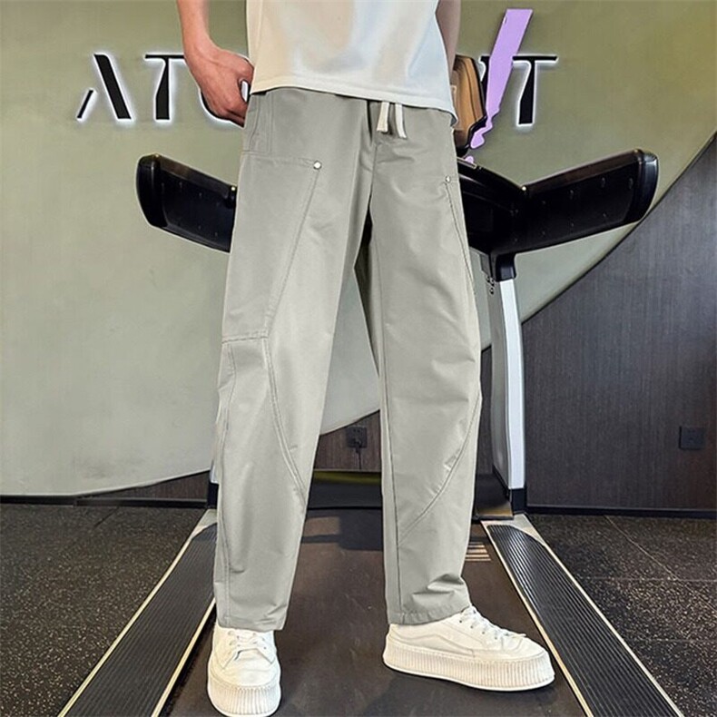 网图现货男士夏季新款时尚百搭直筒休闲弯刀裤RB4566-P55,男装休闲裤,星座1005-4