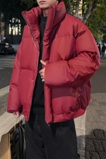 冬季外景新款面包服男宽松保暖棉衣美式立领大码外套MF11883/P120，男装棉衣，电商B316