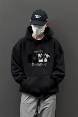 秋冬卡通潮流宽松休闲男连帽卫衣D328-WY23034-薄款P55厚款P65，男装卫衣，电商D328