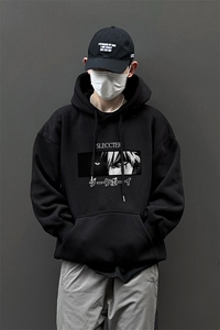 秋冬卡通潮流宽松休闲男连帽卫衣 D328-WY23034-薄款P55 厚款P65图片