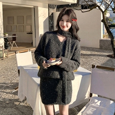 休闲毛衣套装2B114-2188-P165-K245，女装针织衫/毛衣，网红馆