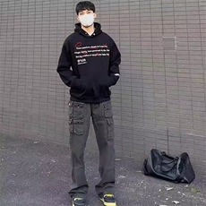 W9341-P68网图现货新款百搭日系美式高街潮流休闲牛仔裤新款，男装牛仔裤，星座1608-2