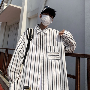 男青春流行长袖标准春季原宿潮方领新款潮流NC15P40图片
