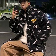 清仓万米面料补货羊羔毛绒外套夹克棉袄棉服棉衣男连帽P80立领P70，男装夹克，星座207