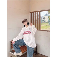 美式街头机能薄款速干运动球服V领防晒长袖T恤男夏季弯刀牛仔裤潮，男装牛仔裤，星座1210-1