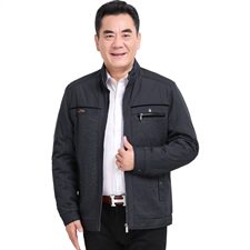 511/P70长年款！爸爸立领外套夹克衫休闲商务薄款老年外套男，男装夹克，星座1216（原钱塘722）