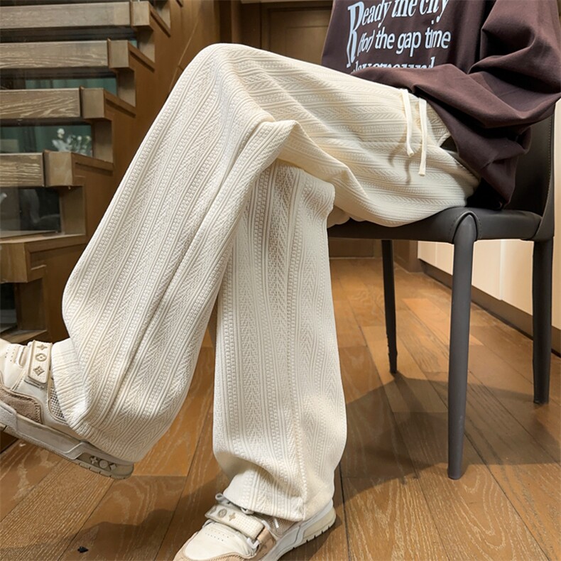 ！2025秋冬新款男士重磅麦穗休闲裤直筒百搭长裤WK2067特P35，男装休闲裤，电商B220