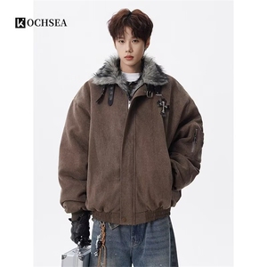 S888-P118新款潮牌帅气保暖棉服运动休闲棉衣外套图片