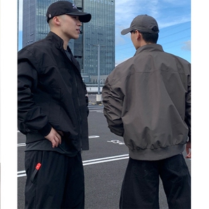 美式夹克外套男款秋季穿搭三防立领冲锋衣JK655-P67,皮衣搭配马甲好看吗图片