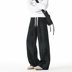 秋季新款美式扎染设计华棉宽松休闲卫裤B315-K25487-特p40控78，男装休闲裤，电商B315