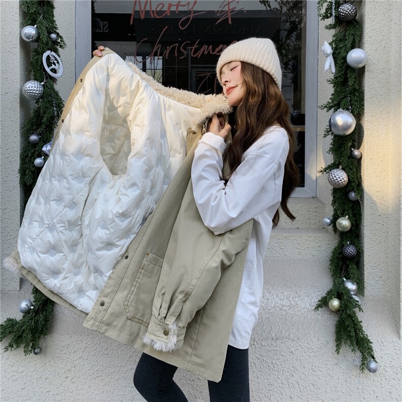 90绒！水洗牛仔羽绒内胆羽绒服工装派克服R2C086-2632P295K448,女装羽绒服,2C086