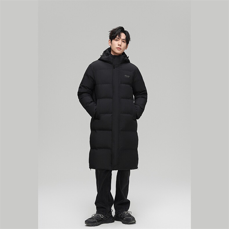 冬装90%白鸭绒羽绒服男新款长款过膝加长加厚保暖H81-P220328图片