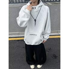 潮流时尚男女同款连帽卫衣慵懒百搭文艺日系新款513AWY2628P39，男装卫衣，星座513A