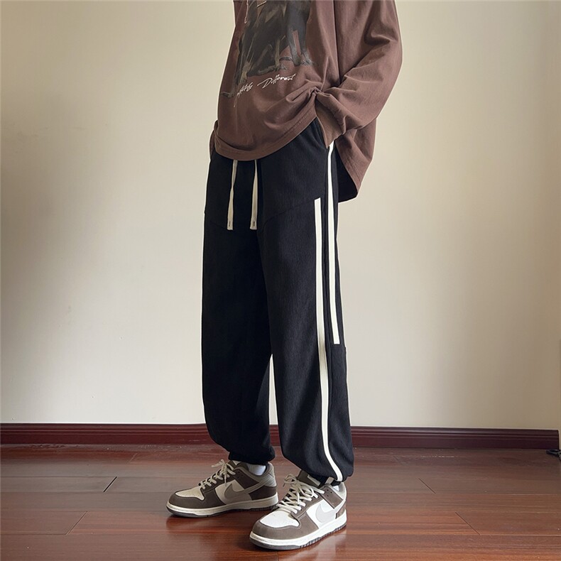 得物抖音直播高品卫裤秋冬宽松学生束脚裤子休闲裤WK95-P38,男装休闲裤,电商A099