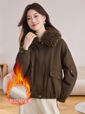 现货！现货！2025冬季女装新款加绒加厚棉衣棉服，女装棉衣/棉服，以桐