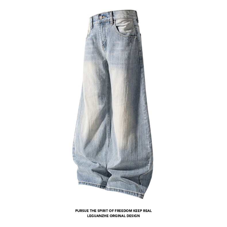 2025秋季新款白底竹节水洗弯刀牛仔裤S-5XLGK25973-特P40,男装牛仔裤,电商A022