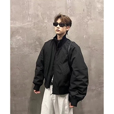 美式cleanfit立领短款棉衣外套男冬季保暖休闲百搭飞行员棒球服，男装夹克，星座506A