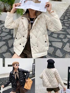 天使飘临服饰冬季新款【时尚衬衣领羽绒服】,女装羽绒服,天使飘临